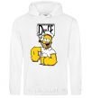 Men`s hoodie Beer makes you strong White фото