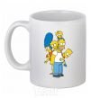 Ceramic mug The Simpsons family White фото