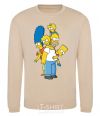 Sweatshirt The Simpsons family sand фото