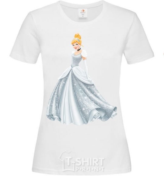 Women's T-shirt Cinderella White фото