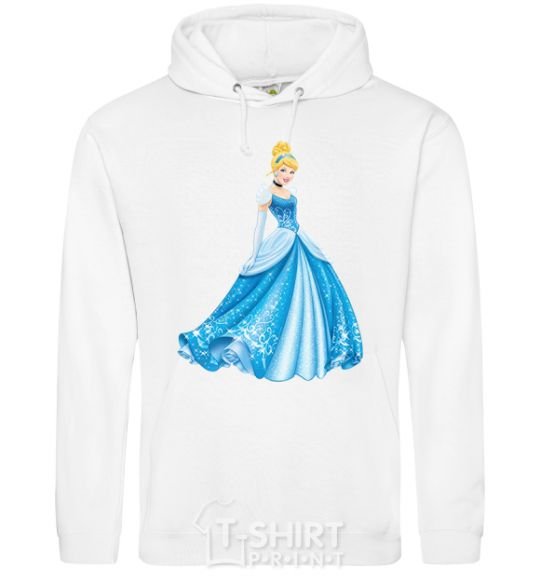 Men`s hoodie Cinderella in blue White фото