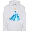 Men`s hoodie Cinderella in blue sport-grey фото