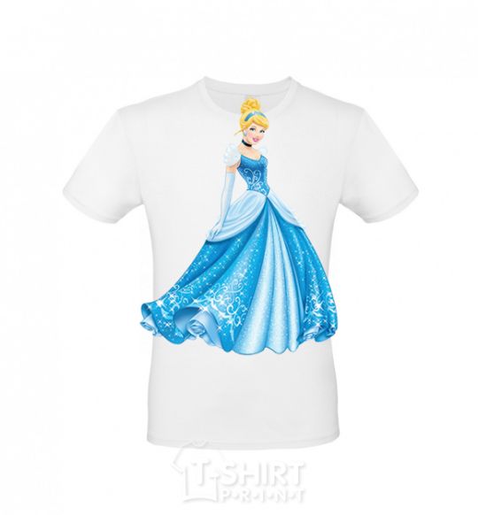 Men's T-Shirt Cinderella in blue White фото