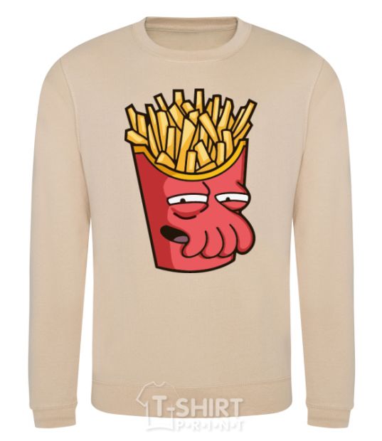 Sweatshirt Zoidberg fries sand фото