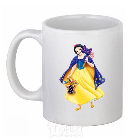 Ceramic mug Snow White Masquerade White фото