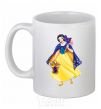 Ceramic mug Snow White Masquerade White фото