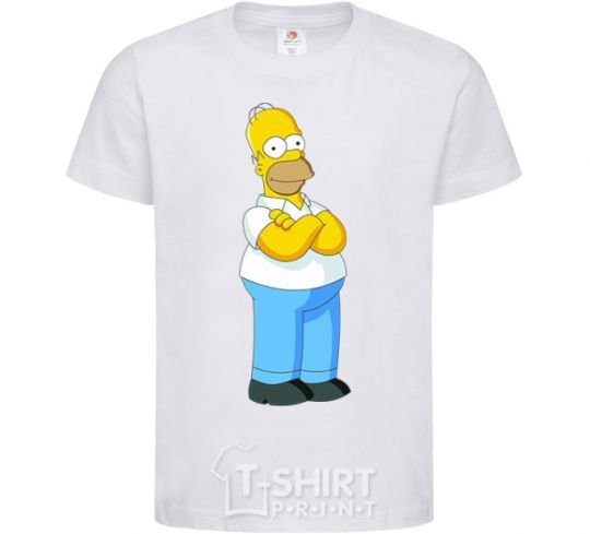 Детская футболка Гомер крут Белый фото