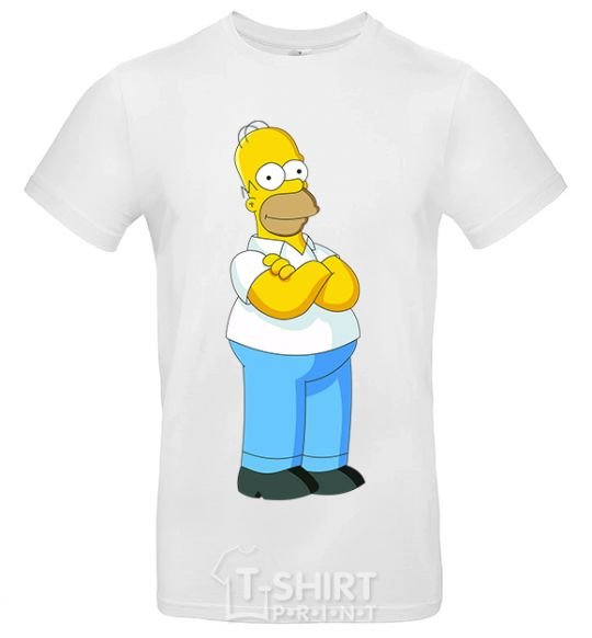 Men's T-Shirt Homer's cool White фото