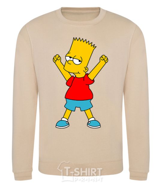 Sweatshirt Bart's the winner sand фото