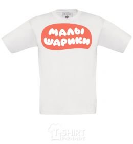 Kids T-shirt Malyshariki logo White фото