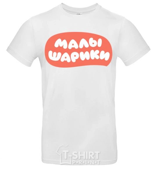 Men's T-Shirt Malyshariki logo White фото