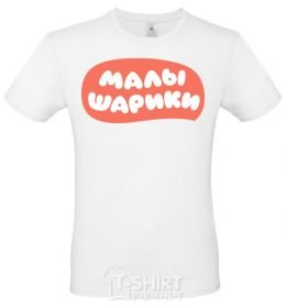 Men's T-Shirt Malyshariki logo White фото