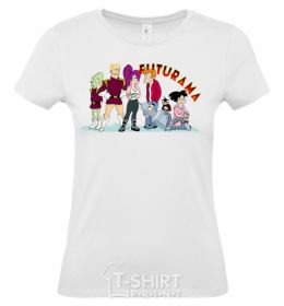 Women's T-shirt Heroes of Futurama White фото