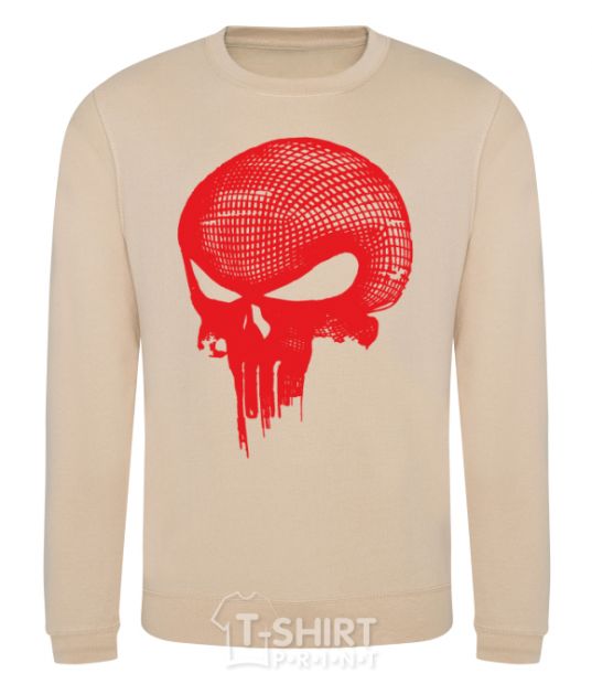 Sweatshirt Punisher red skull sand фото