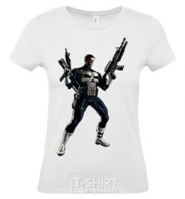 Women's T-shirt Punisher персонаж White фото