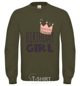 Sweatshirt Birthday girl crown sand фото