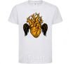 Kids T-shirt Heart wings White фото