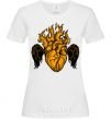 Женская футболка Сердце крылья Белый фото