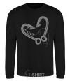 Sweatshirt A hooked heart black фото