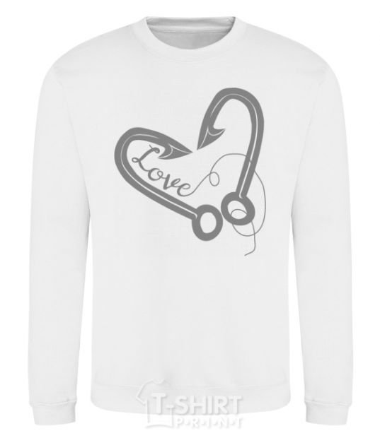 Sweatshirt A hooked heart White фото