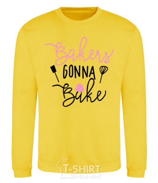 Sweatshirt Bakers gonna bake yellow фото