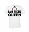 Мужская футболка Cake baking queen Белый фото