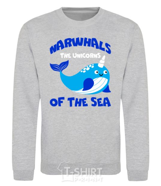 Sweatshirt Unicors of the sea sport-grey фото