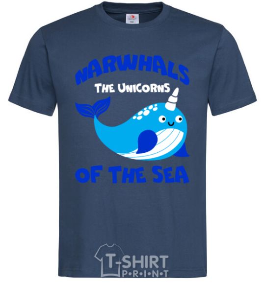 Мужская футболка Unicors of the sea Темно-синий фото