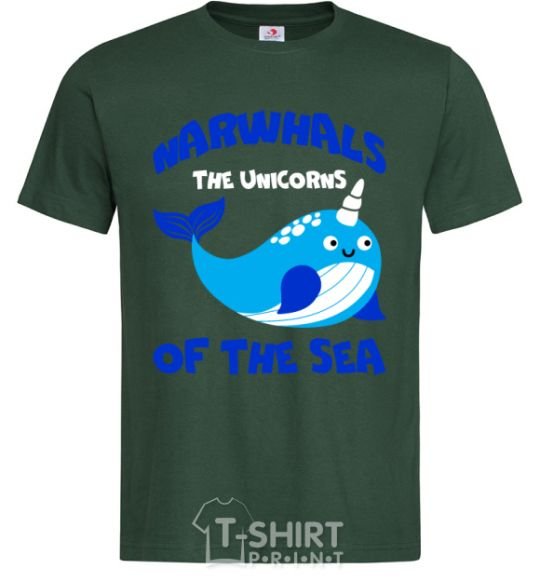 Мужская футболка Unicors of the sea Темно-зеленый фото