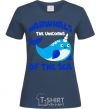 Women's T-shirt Unicors of the sea navy-blue фото