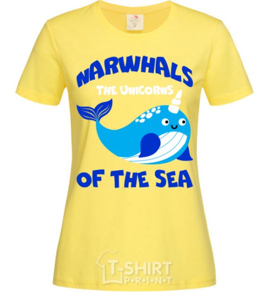 Women's T-shirt Unicors of the sea cornsilk фото