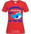 Women's T-shirt Unicors of the sea red фото