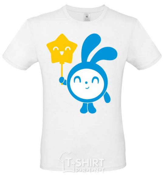 Men's T-Shirt Tiny with a star White фото