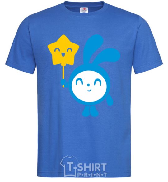 Men's T-Shirt Tiny with a star royal-blue фото