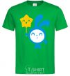 Men's T-Shirt Tiny with a star kelly-green фото