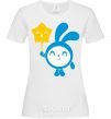 Women's T-shirt Tiny with a star White фото