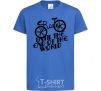 Kids T-shirt Ride until the end of the world royal-blue фото