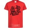Kids T-shirt Ride until the end of the world red фото