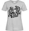 Women's T-shirt Ride until the end of the world grey фото