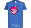 Kids T-shirt Nyushenka with a balloon royal-blue фото