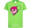 Kids T-shirt Nyushenka with a balloon orchid-green фото