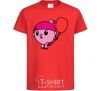 Kids T-shirt Nyushenka with a balloon red фото