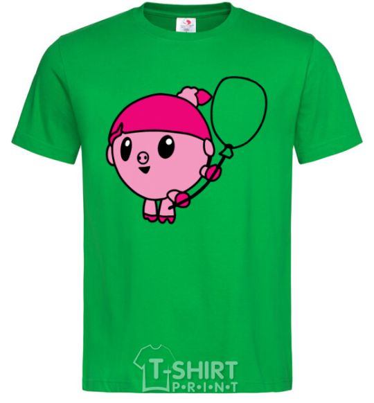 Men's T-Shirt Nyushenka with a balloon kelly-green фото