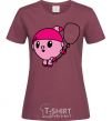 Women's T-shirt Nyushenka with a balloon burgundy фото