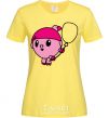 Women's T-shirt Nyushenka with a balloon cornsilk фото