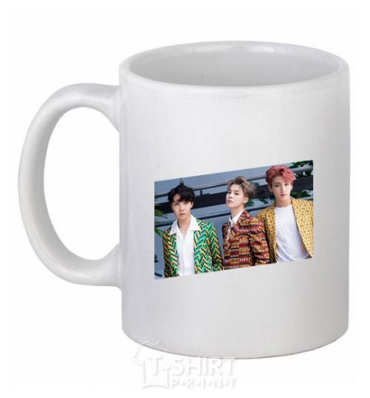 Ceramic mug Bangtan Boys White фото