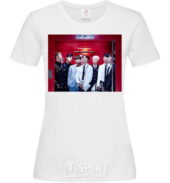 Women's T-shirt BTS DOPE White фото