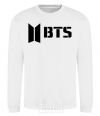 Sweatshirt BTS black logo White фото