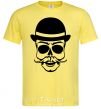 Мужская футболка Skull gentelmen Лимонный фото