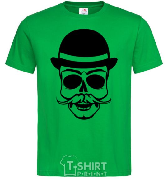 Men's T-Shirt Skull gentelmen kelly-green фото